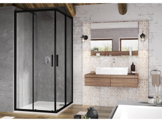 Rohové –  Ravak BLSRV2 90x90, lesk+transparent