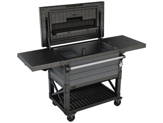 Stoly –  Keter Zahradní stůl  Patio Cooler šedý