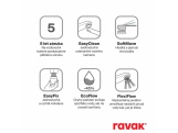 Ravak PN 015.00CR Umyvadlová stojánková baterie 300 mm bez výpusti, chrom