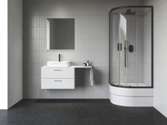 Čtvrtkruhové –  Ravak NBLCP4 Sabina 90x90, lesk+transparent