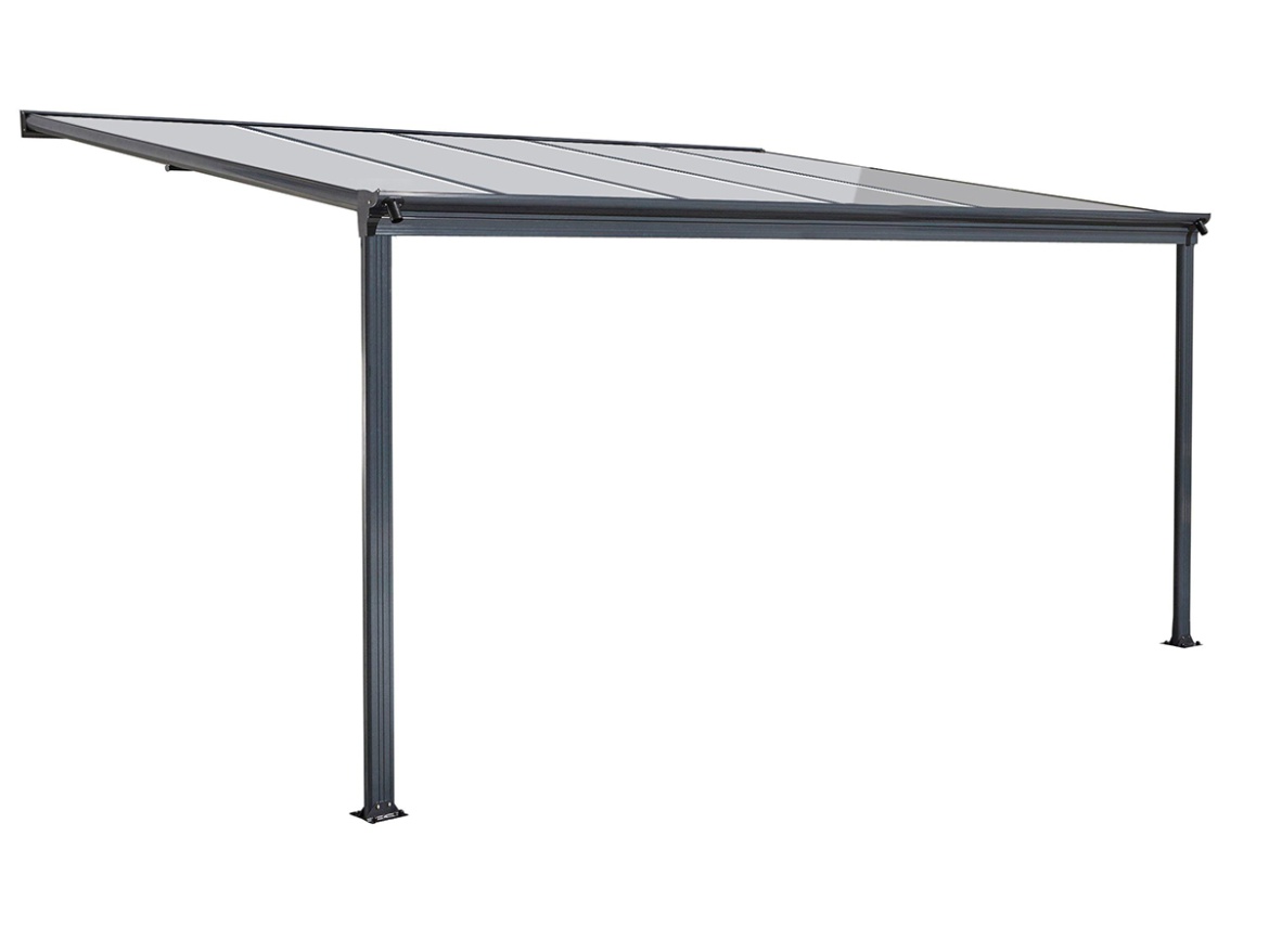 Hliníková pergola + čirý PC Lanit Plast Wall