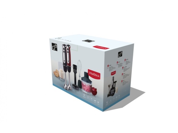 G21 Mixér  VitalStick 800 W, Red/Black