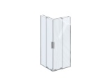 Ravak RORV2 80x80, lesk+transparent