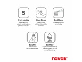 Ravak NX 015.30SSB Umyvadlová stojánková baterie 280 mm, bez výpusti, nerez kartáčovaná