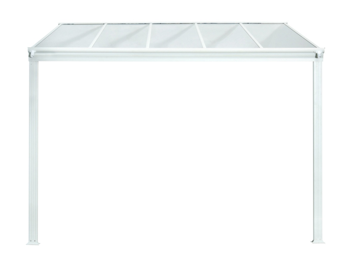 Hliníková pergola + čirý PC Lanit Plast Wall