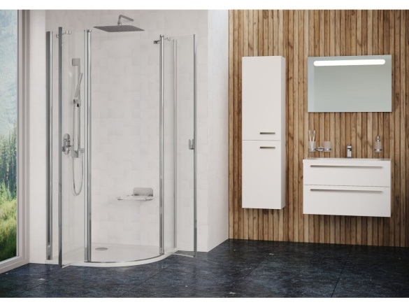 Ravak CSKK4 80x80, satin+transparent