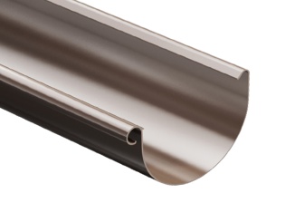 Žlaby –  Aqua plastový odkvapový žľab 125 x 3000 mm hnedý