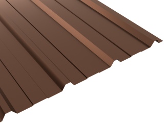 Maloformát –  T12 Trapézový plech 1000 x 910 mm hnědá