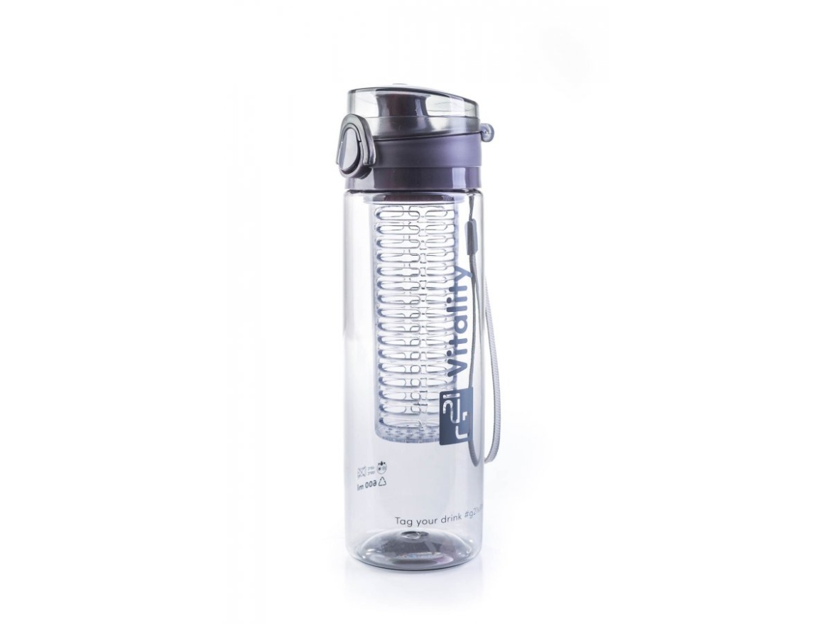 G21 Láhev  na smoothie/juice, 600 ml, šedá