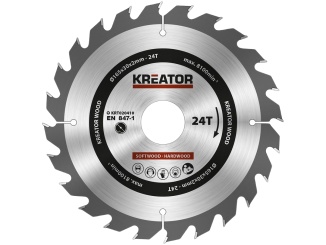Zpracování dřeva –  Kreator Pilový kotouč na dřevo 165mm