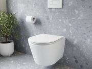 Ravak WC Flow RimOff set, závěsný, bílá