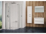 Ravak CSKK4 80x80, satin+transparent
