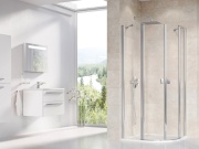 Ravak CSKK4 80x80, satin+transparent