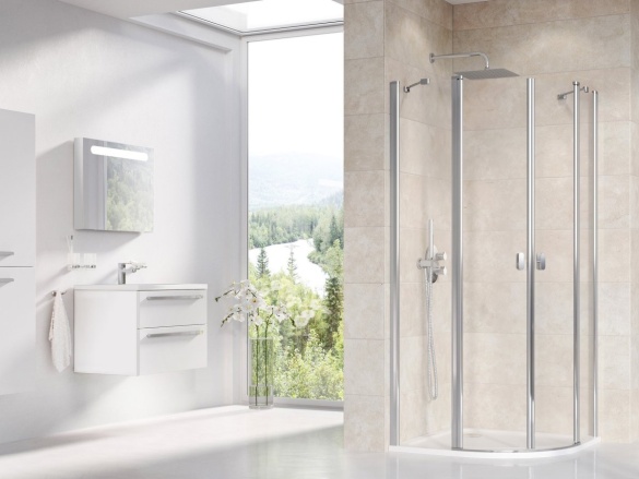 Ravak CSKK4 80x80, satin+transparent