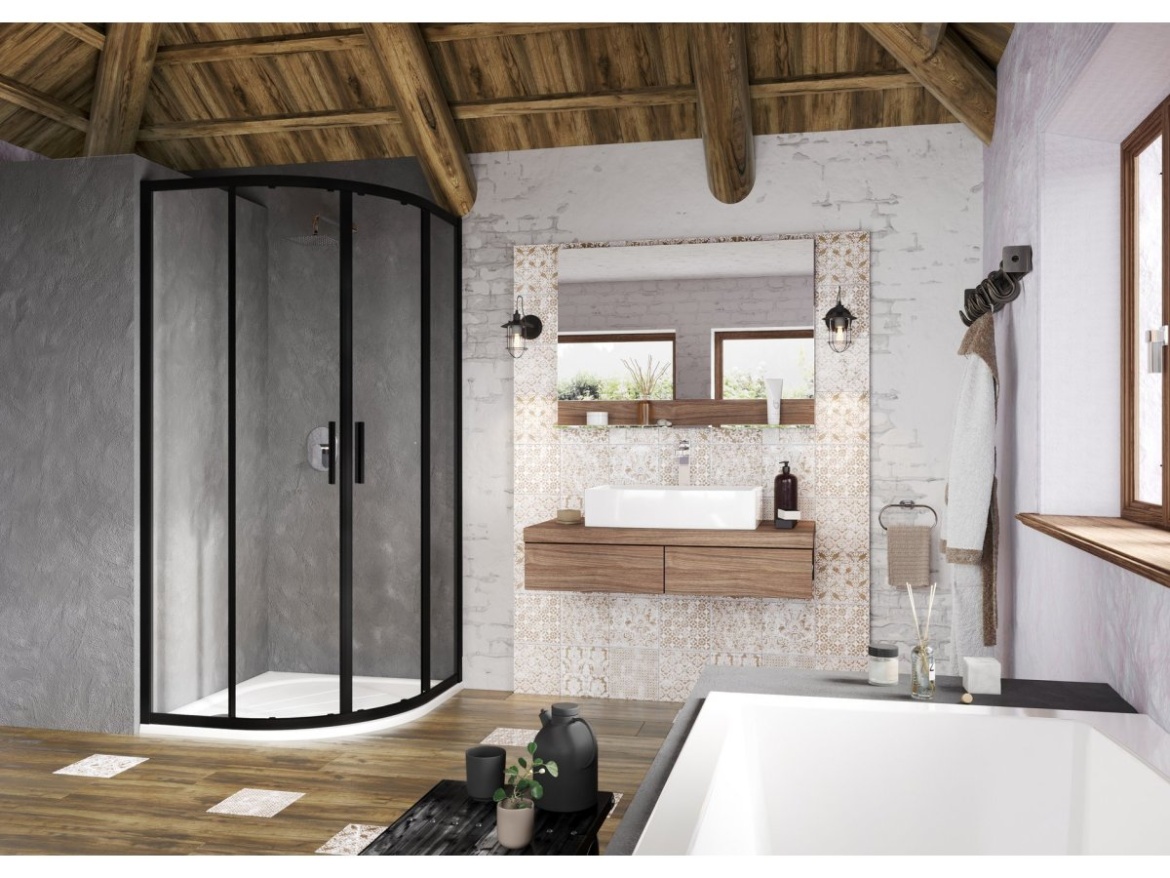 Ravak BLSCP4 90x90, lesk+transparent